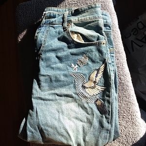 Cute embroidered jeans